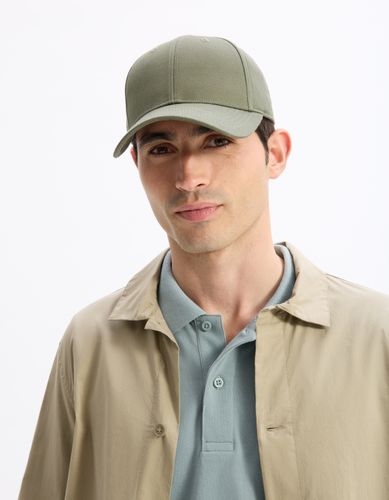 Casquette unie 100% coton - kaki - camaieu - Modalova
