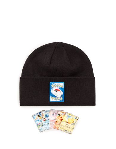 Pokémon - Bonnet et 5 cartes patchs - camaieu - Modalova