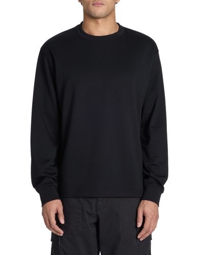 T-shirt relaxed coton mélangé manches longues - camaieu - Modalova