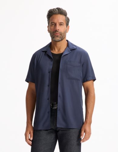 Chemisette regular 100% viscose - marine - camaieu - Modalova