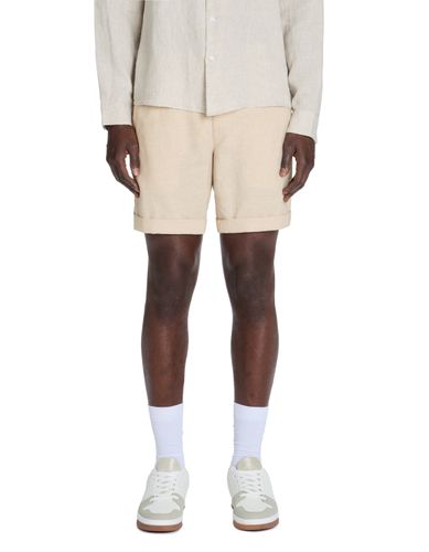 Bermuda en lin et coton - naturel - camaieu - Modalova