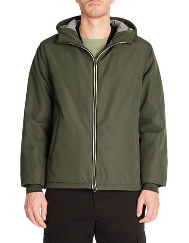 Blouson capuche fixe - kaki - camaieu - Modalova