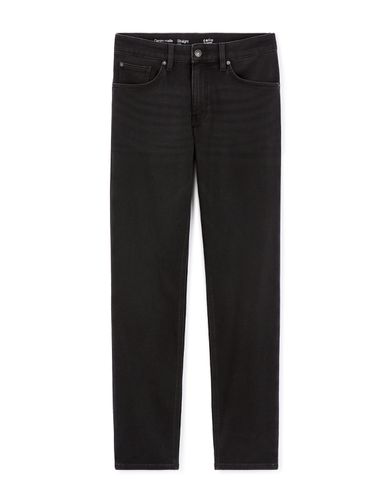 Jean straight 100% coton stretch c15 3 longueurs - noir - camaieu - Modalova