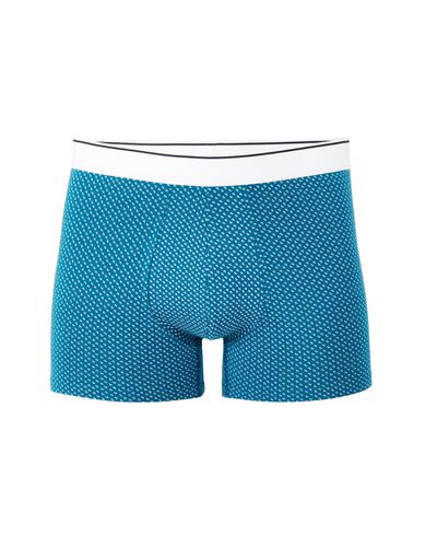 Boxer en coton stretch imprimé - marine - camaieu - Modalova