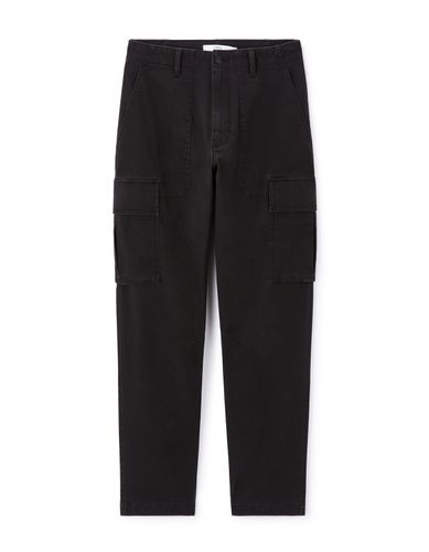 Pantalon cargo straight coton stretch - camaieu - Modalova