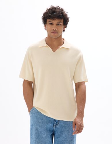 Polo boxy 100% coton milano- écru - camaieu - Modalova
