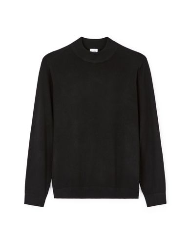 Pull col montant en jersey - noir - camaieu - Modalova