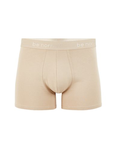 Boxer en coton stretch - taupe - camaieu - Modalova