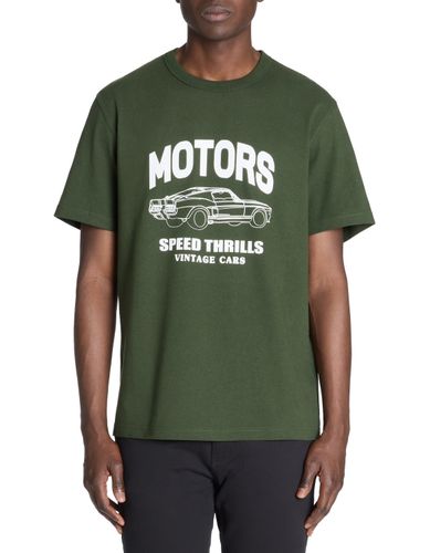T-shirt boxy col rond 100% coton - vert - camaieu - Modalova