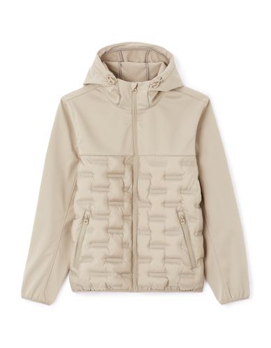 Blouson paddé softshell Capuche - camaieu - Modalova