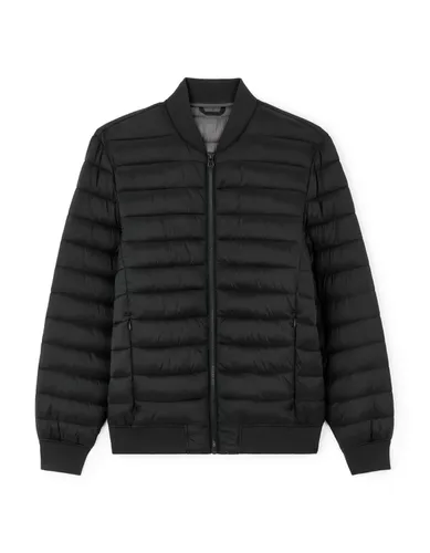 Doudoune light col bomber - noir - camaieu - Modalova