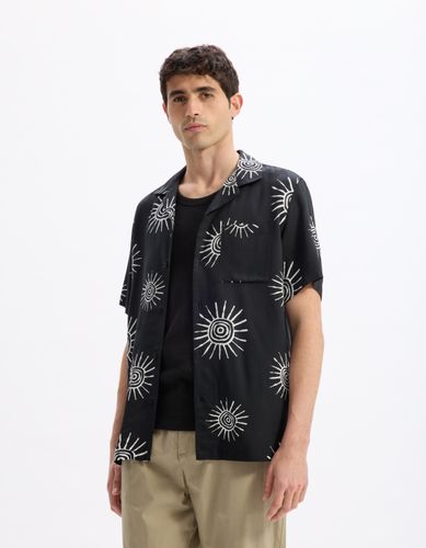 Chemisette imprimé soleil 100% viscose - camaieu - Modalova