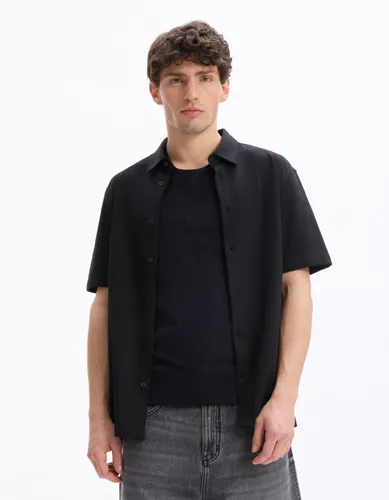 Chemisette regular en jersey - noir - camaieu - Modalova