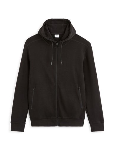 Sweat à capuche zippé - noir - camaieu - Modalova