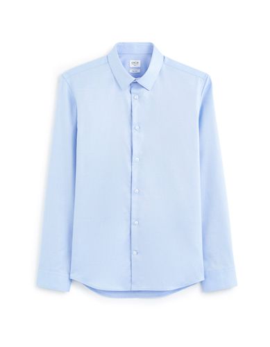 Chemise slim en oxford royal - bleu - camaieu - Modalova