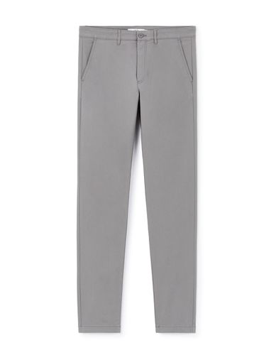 Pantalon chino slim en coton stretch - camaieu - Modalova