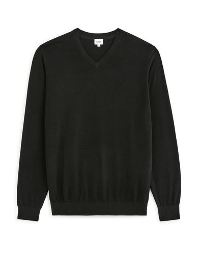 Pull col V 100% coton - noir - camaieu - Modalova