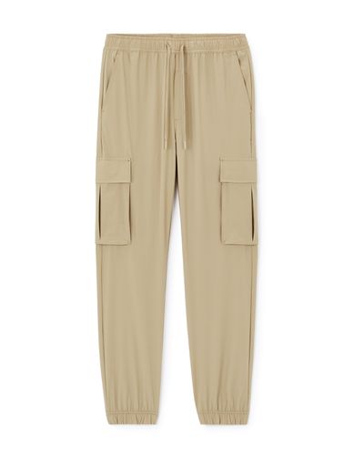 Pantalon cargo slim stretch - beige - camaieu - Modalova