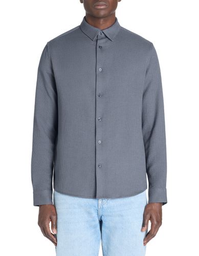Chemise regular fil chinés slubbés 100% coton - camaieu - Modalova