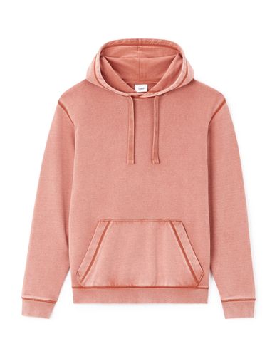 Sweat oversize capuche 100% coton - rouge - camaieu - Modalova