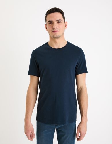 T-shirt regular col rond 100% coton - camaieu - Modalova