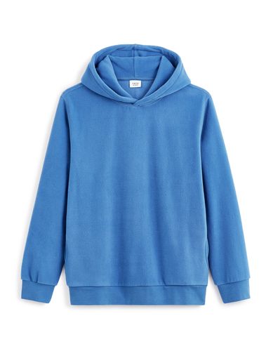 Sweat à capuche polaire - bleu - camaieu - Modalova