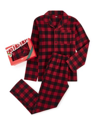 Coffret pyjama à carreaux - rouge - camaieu - Modalova