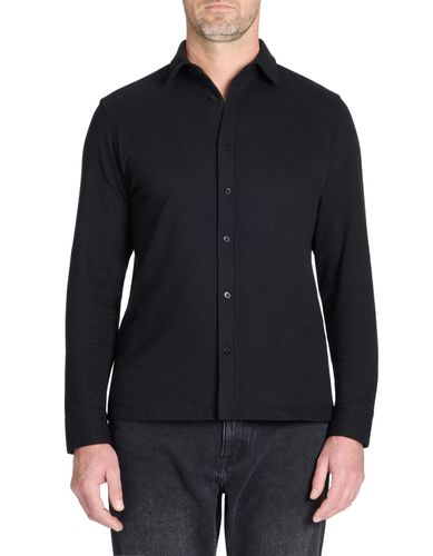 Chemise regular en maille coton mélangé - camaieu - Modalova