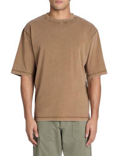 T-shirt oversize col rond 100% coton - camaieu - Modalova