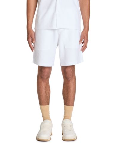 Bermuda coton mélangé - blanc - camaieu - Modalova