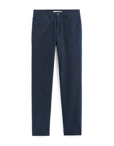 Pantalon chino straight en coton stretch - camaieu - Modalova