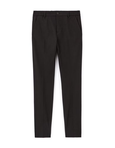 Pantalon straight stretch - noir - camaieu - Modalova