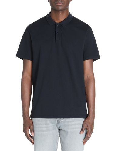 Polo regular coton mélangé - marine - camaieu - Modalova