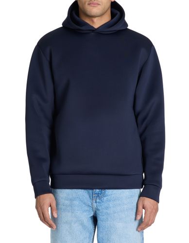 Sweat oversize capuche néoprène - marine - camaieu - Modalova