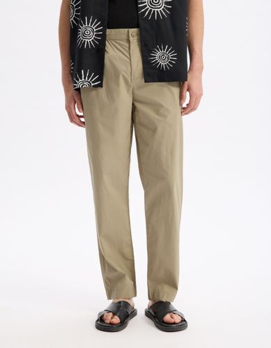 Pantalon straight 100% coton - camaieu - Modalova