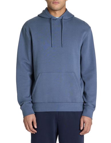 Sweat regular à capuche 100% coton - bleu - camaieu - Modalova