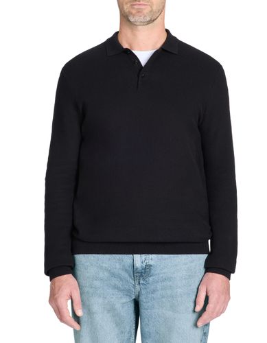 Pull col polo 100% coton - noir - camaieu - Modalova