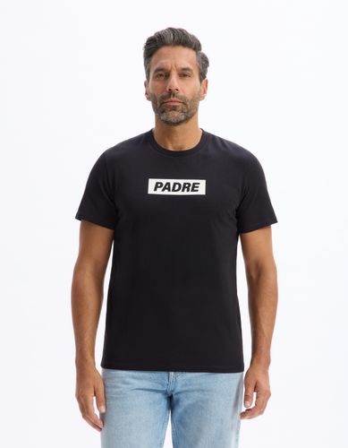 T-shirt Padre - noir et blanc - camaieu - Modalova