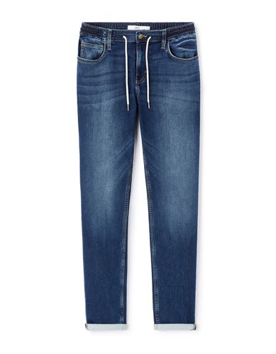 Jean slim 100% coton stretch C25 - bleu - camaieu - Modalova