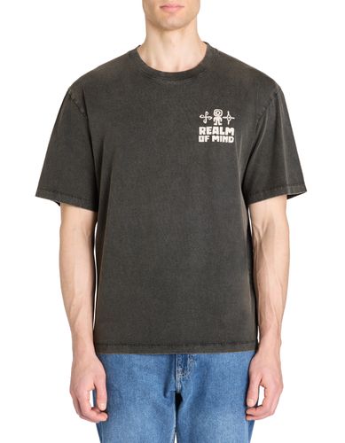 T-shirt oversize col rond 100% coton - camaieu - Modalova
