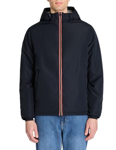 Blouson capuche fixe - marine - camaieu - Modalova