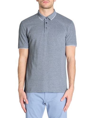 Polo regular coton mélangé - marine - camaieu - Modalova