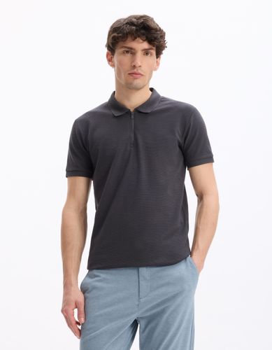 Polo slim coton mélangé - camaieu - Modalova