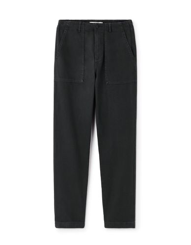 Pantalon chino charpentier straight - noir - camaieu - Modalova