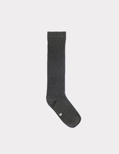 Chaussettes hautes en coton - gris anthracite - camaieu - Modalova