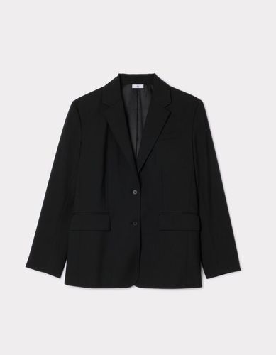 Veste blazer oversize - noir - camaieu - Modalova