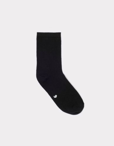 Chaussettes courtes en coton - noir - camaieu - Modalova