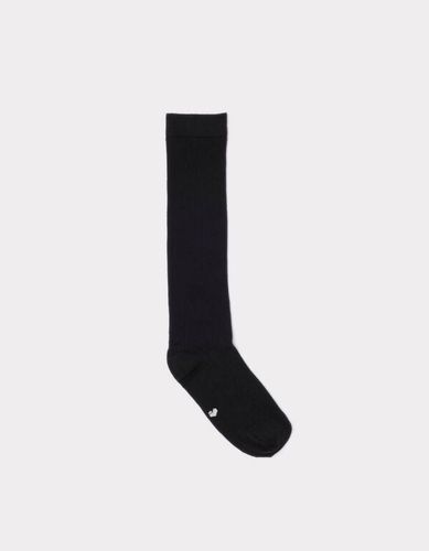 Chaussettes hautes en coton - noir - camaieu - Modalova