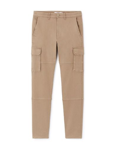 Pantalon cargo straight - beige - camaieu - Modalova