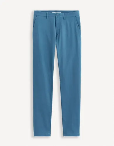 Pantalon chino slim - bleu - celio - Modalova